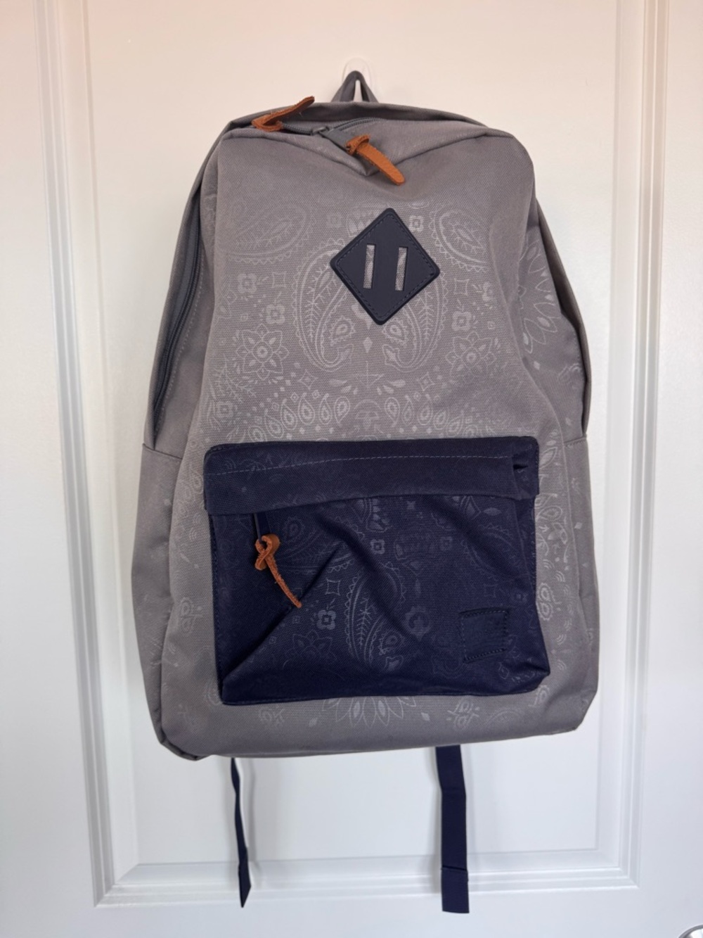 Herschel Supply Company Grey Backpack with Navy Front Pocket